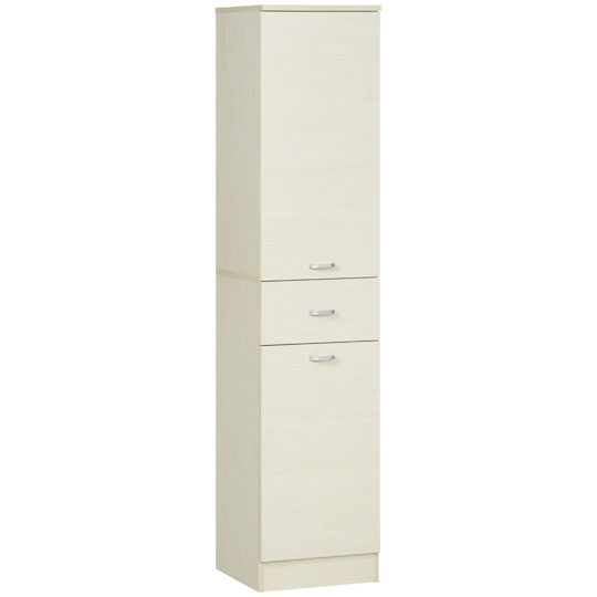 HomCom 838-207 Στήλη Μπάνιου Δαπέδου 34x34x150cm Λευκή