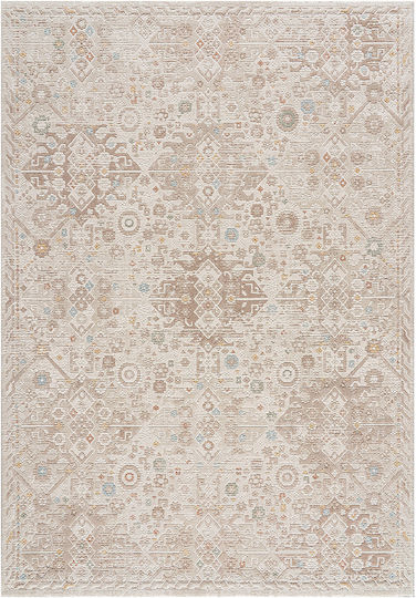 Beauty Home Mirage Art 9844 Σετ Χαλιά Κρεβατοκάμαρας Κρεμ 9844-Σετ 3τμχ