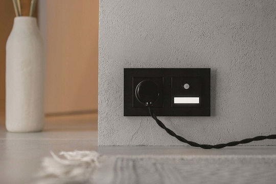 Kontakt-Simon Recessed Wall Switch with Frame Aller Retour Grey