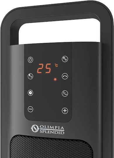 Olimpia Splendid Caldo Line Nw Aerotermă Ceramică De Cameră De Podea Neagră 2000W