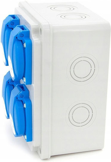 ELS Elektrotechnika Wall Mounted Waterproof Electrical Fuse Box P150xH120xW80mm