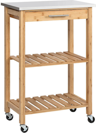 HomCom Τρόλεϊ Ξύλινο 801-233 HomCom Τρόλεϊ Ξύλινο 801-233