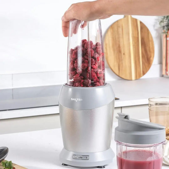 Salter Blender with Stainless Steel Jug 1 lt 1000W Grey 1423376