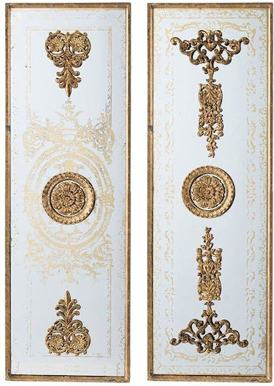 Artekko Mirror Ολόσωμος Ορθογώνιος Χρυσός 121.9x40.4cm 2τμχ Artekko Mirror Ολόσωμος Ορθογώνιος Χρυσός 121.9x40.4cm 2τμχ