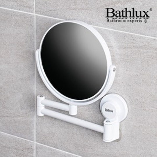 Bathlux 30169 30169 Μεγεθυντικός Στρογγυλός από Πλαστικό 39.5x39.5cm Λευκός