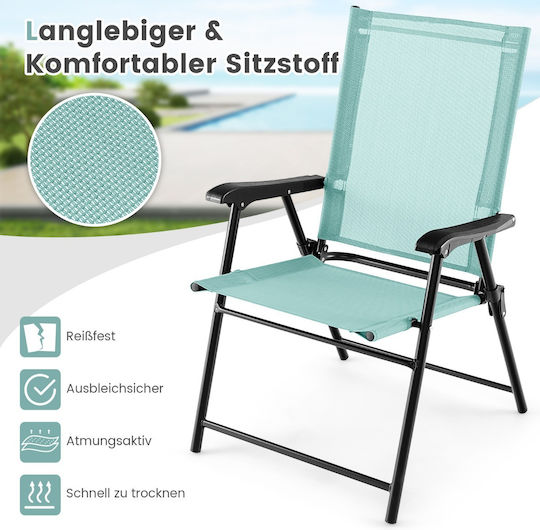 Chair Turquoise 65x60x93cm Chair Turquoise 65x60x93cm