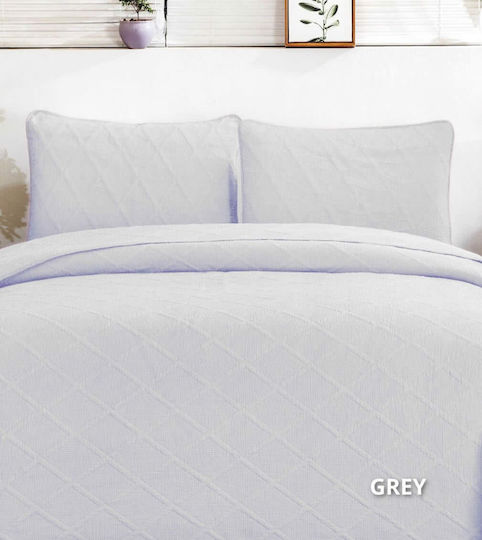 Down Town Home Diamond Σετ Υπέρδιπλο Grey 240x260cm 3τμχ Down Town Home Diamond Σετ Υπέρδιπλο Grey 240x260cm 3τμχ