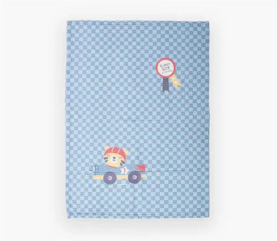 Nef-Nef Homeware Куверта За Детско Легло Super Boy Пике Синя 110x150см