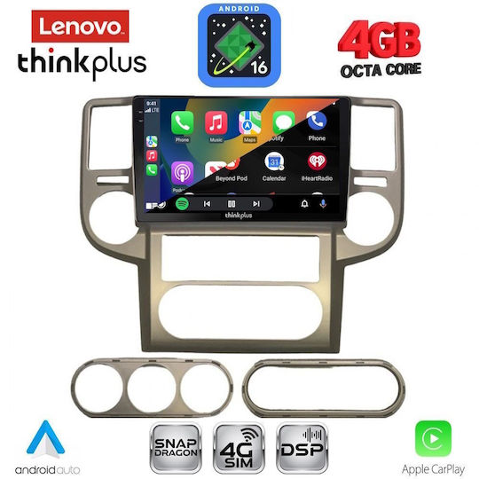 Lenovo Sistem Audio Auto pentru Nissan X-Trail 2004-2007 (Bluetooth/USB/Wi-Fi/GPS/Apple CarPlay/Android Auto) cu Ecran Tactil 10"