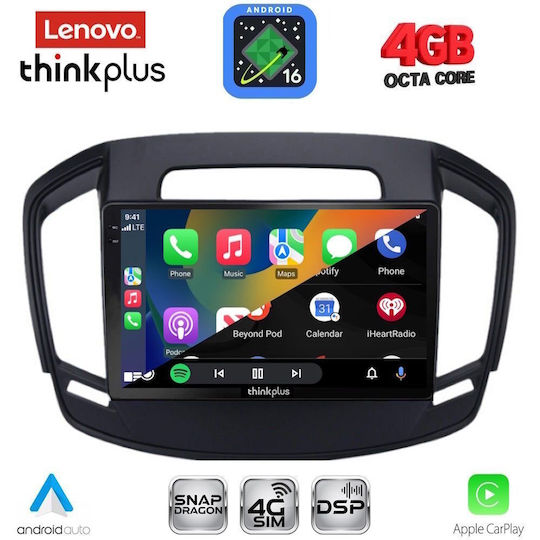 Lenovo Автомобилна Аудио Система за Opel Insignia (Bluetooth/USB/Вграден Wi-Fi/GPS/Apple CarPlay/Android Auto) с Touch Screen 9"