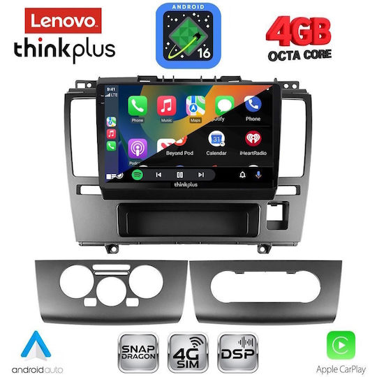 Lenovo Автомобилна Аудио Система за Nissan Tiida 2004-2012 (Bluetooth/USB/Вграден Wi-Fi/GPS/Apple CarPlay/Android Auto) с Touch Screen 9"
