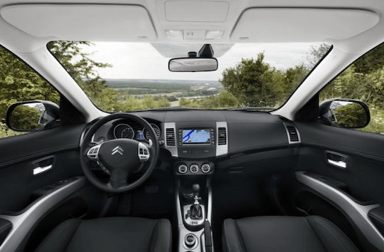 Lenovo Автомобилна Аудио Система за Peugeot 4007 Mitsubishi Outlander Citroen C-Crosser 2006-2012 (Bluetooth/USB/Wi-Fi/GPS/Apple CarPlay/Android Auto) с Touch Screen 9"