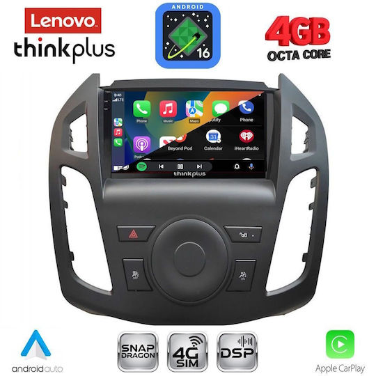 Lenovo Sistem Audio Auto pentru Ford Transit Connect 2013-2018 Bluetooth USB Wi-Fi GPS Apple CarPlay Android Auto cu Ecran Tactil 9" Lenovo LTG 7176_CPA