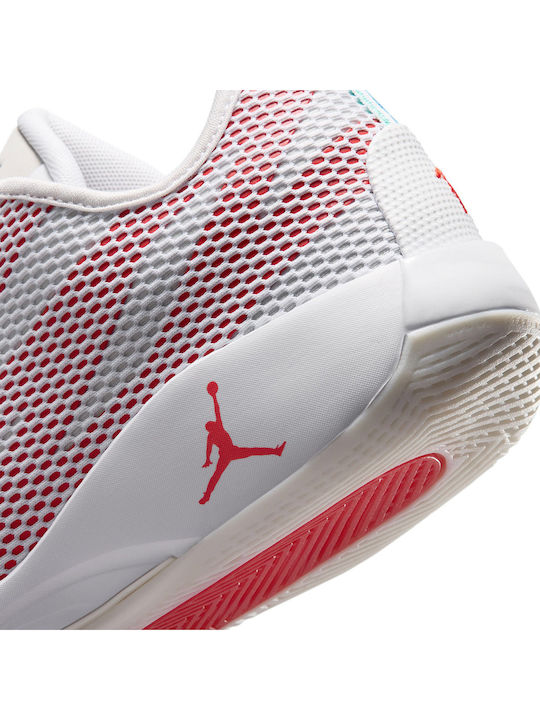 Luka 77 Niedrige Basketballschuhe Weiß / Schwan / Picante Rot