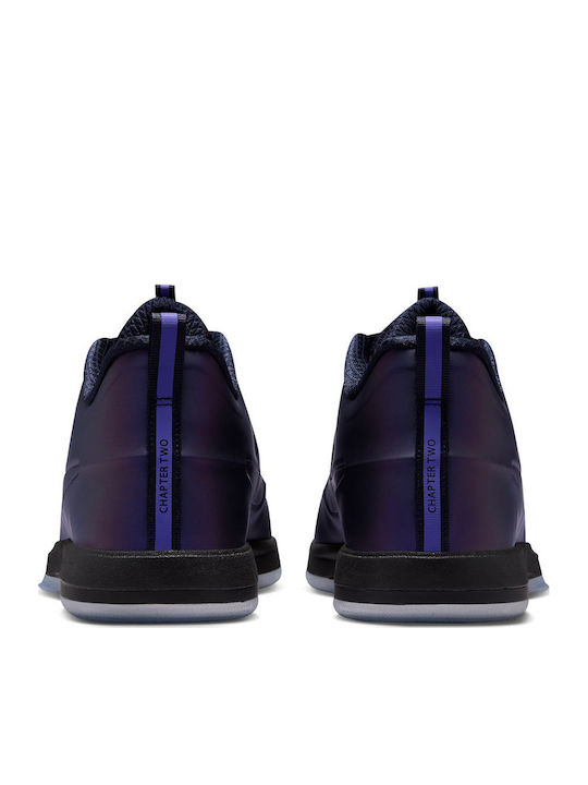 Book 2 "Eggplant Foamposite" Pantofi de Baschet cu Talpă Joasă Varsity Purple / Negru