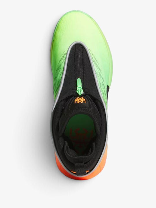 D.O.N. Issue 7 Ниски Баскетболни Обувки Lime Burst / Core Black / Screaming Orange