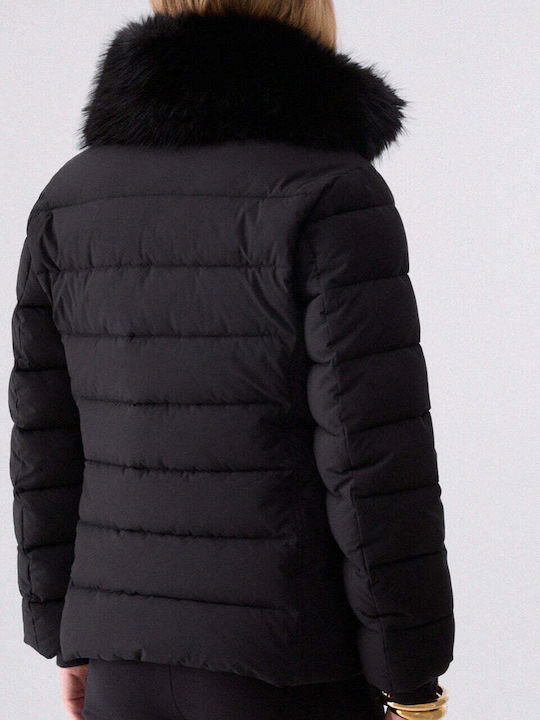 Дълго Дамско Puffer Яке за Зима Черно