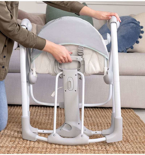 Ingenuity Baby Swing Cozy Spot Swing 'n Go with Music Grey for Child up to 9kg