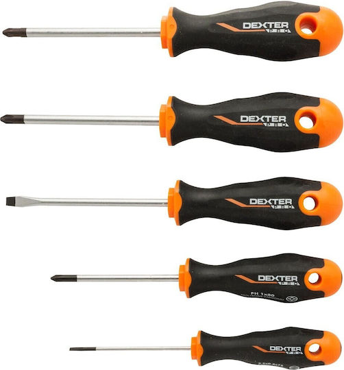 Dexter Set De 5 Șurubelnițe Cu Impact