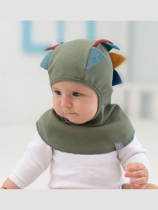 Kinder Beanie Stoff Grün