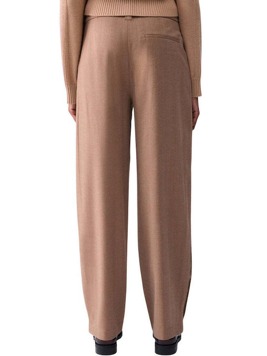 Pantaloni Dama Tesatura Bej