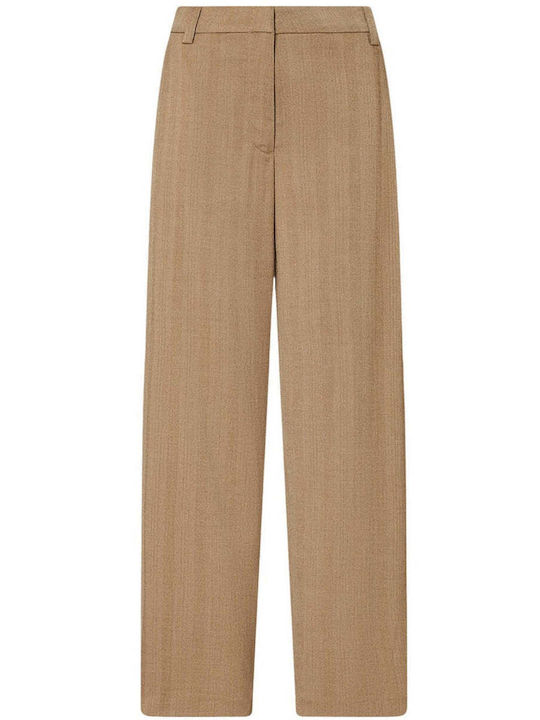Pantaloni Dama Tesatura Bej