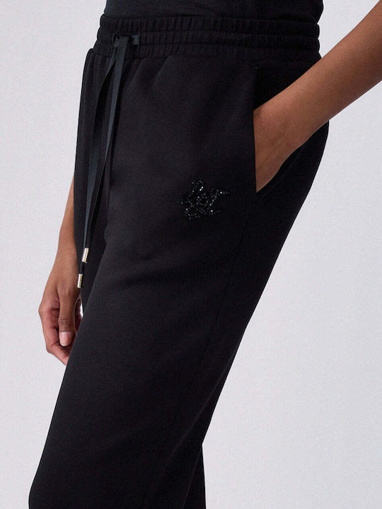 Women's Fabric Trousers Black