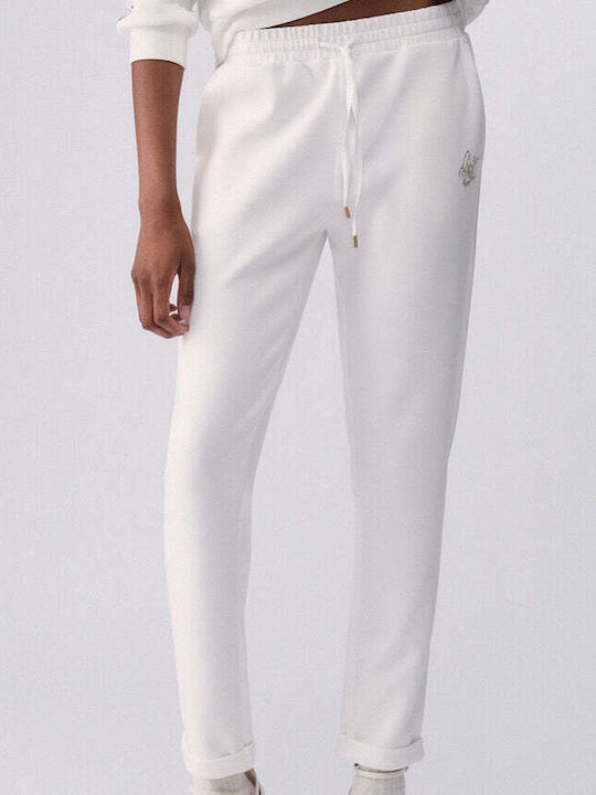 Damen Stoffhose Weiß