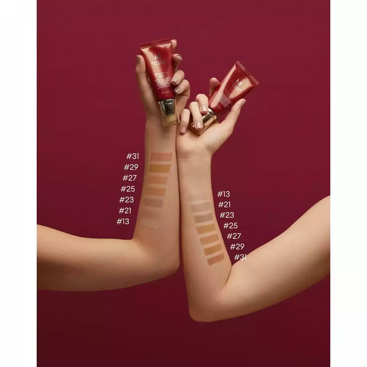 Missha Perfect Cover BB 23 Natural Beige Κρέμα Προσώπου Ημέρας με SPF42 για Ενυδάτωση, Ατέλειες & Λάμψη με Υαλουρονικό Οξύ & Κολλαγόνο 20ml