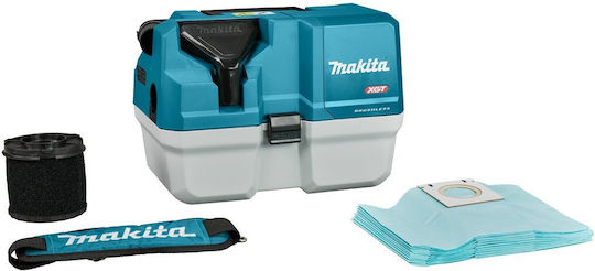 Makita Акумулаторна Прахосмукачка За Мокро / Сухо Почистване С Пластмасов Контейнер 7.5lt