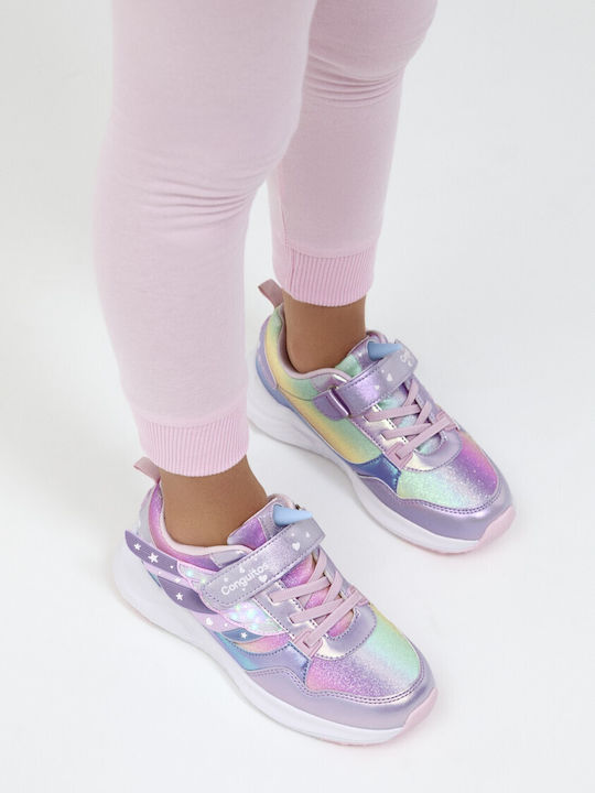 Kinder Sneaker mit Lichtern Lila