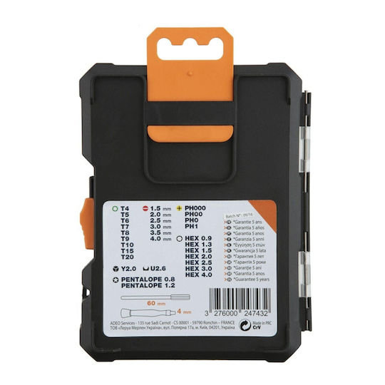 Set 32 Biți Pentru Șurubelniță Dexter Special Micro Precision