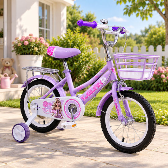 TJG 12" Kinder Fahrrad Stadt Lila