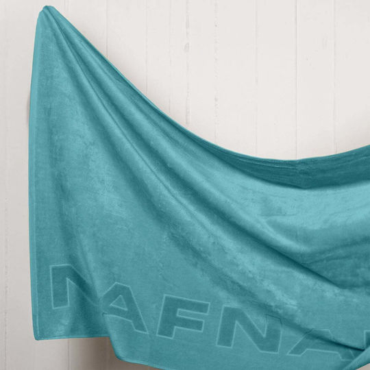 Beach Towel 90x170 Naf-naf Velour Turquoise