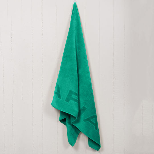 Beach Towel 90x170 Naf-naf Velour Petrol Blue