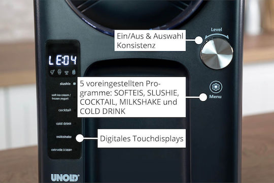 Unold Eismaschine 2lt Schwarze
