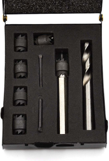 Geko Set Găuri pentru ferăstraie HSS de Tăiere Uscată cu Diametru 8mm