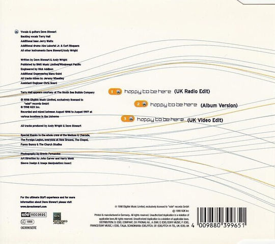 Dave Stewart* Happy To Be Here Cd