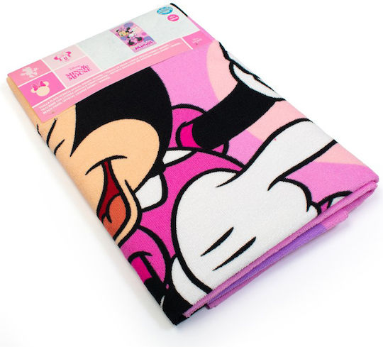 Детска Кърпа За Плаж Microfiber 70x140 Dimcol Minnie 182 Пастелно Лилава