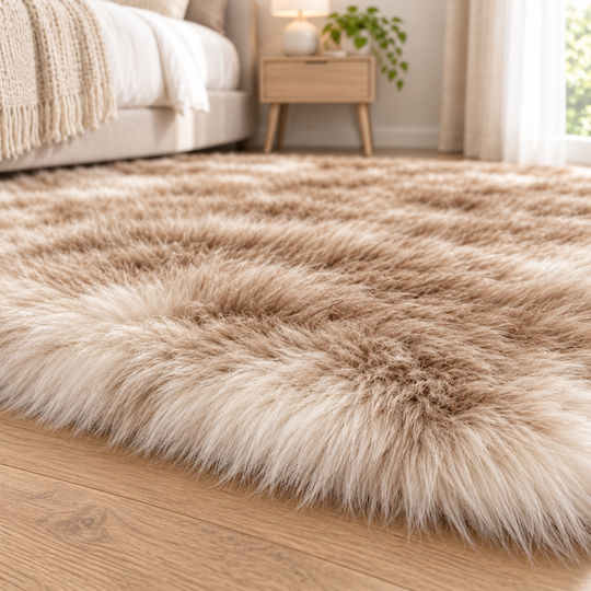 My Home Luxury Angel 60x180cm Non-slip Furry Beige