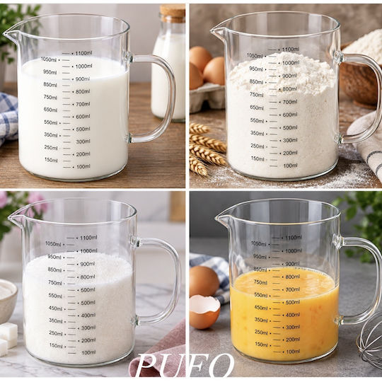 Γυάλινος Δοσομετρητής Κουζίνας 1000ml