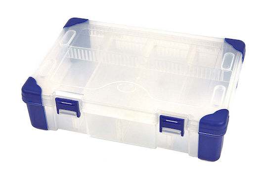 HBM Machines Organizator pentru Compartimente de Scule cu 3 Compartimente cu Separatoare Reglabile 23.5x16.5x6 cm