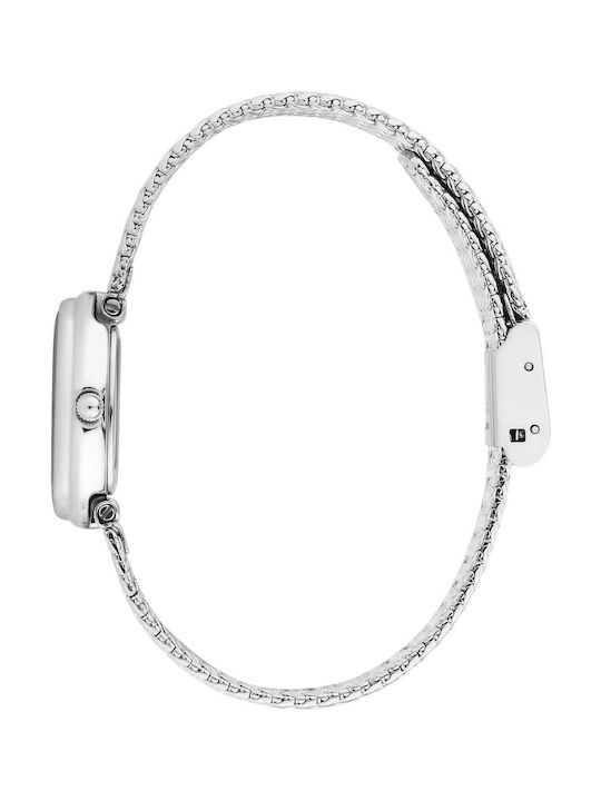 Men's Battery Watch with Silver Stainless Steel Bracelet