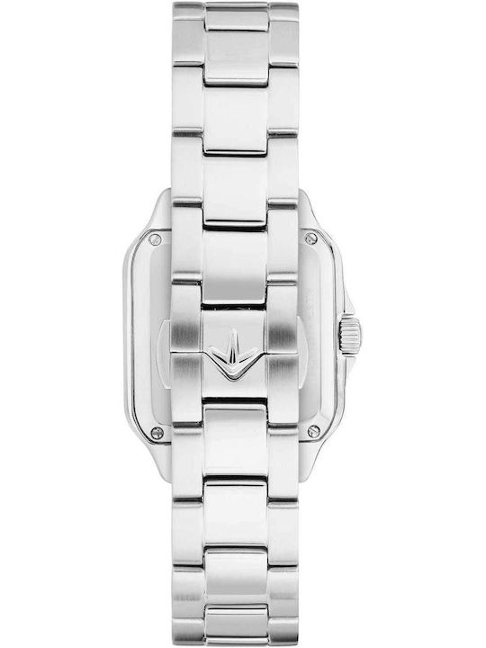 Men's Battery Watch with Silver Steel Bracelet