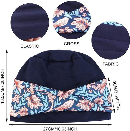 Damen Weiches Turban Haar Stirnbänder Braun Blumen