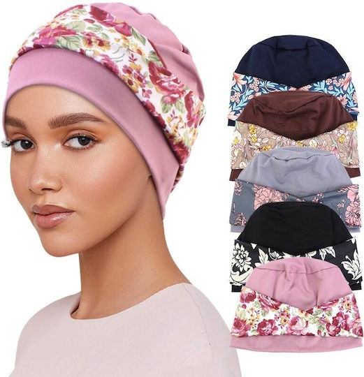 Damen Weiches Turban Haar Stirnbänder Braun Blumen