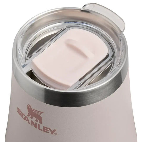 Stanley Reserve Wine Tumbler Reciclabil Pahar Termos din Oțel Inoxidabil Fără BPA 320ml Rose Quartz
