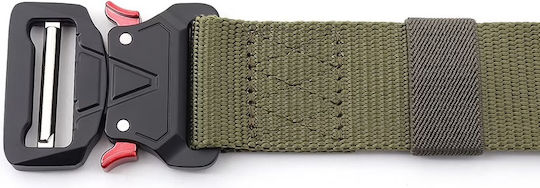Мъжки Военен Колан В Стил Molle Tactical Ширина 4 См Черен Ks656