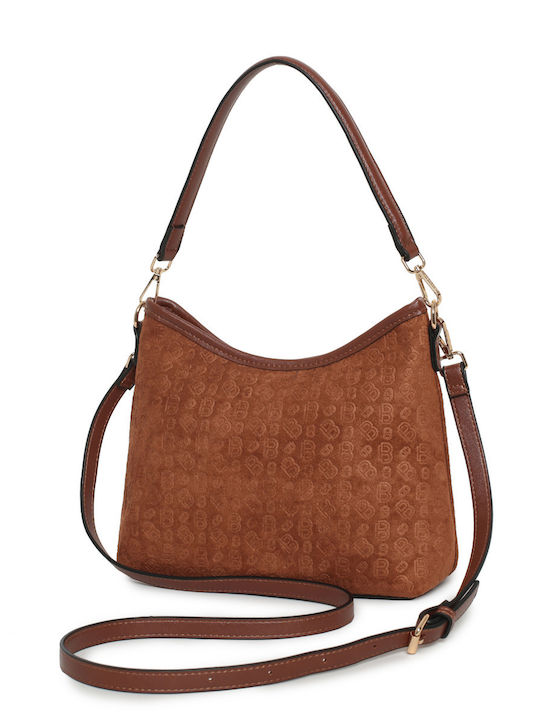Damentasche Hobo Wildleder Braun