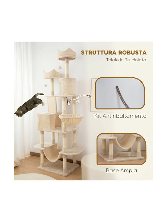 Pawhut Kratzbaum Katzenbaum Beige